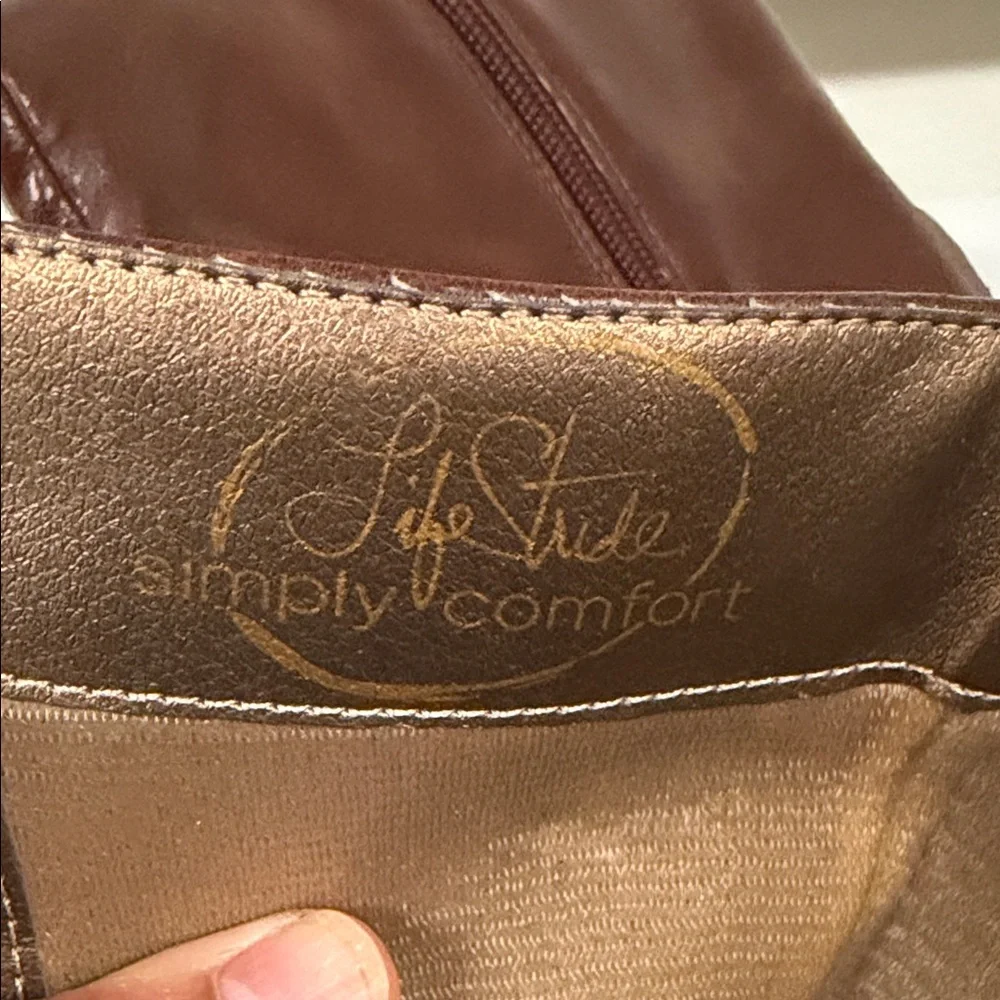 Life Stride Over-the-Knee‎ Brown Leather Boots